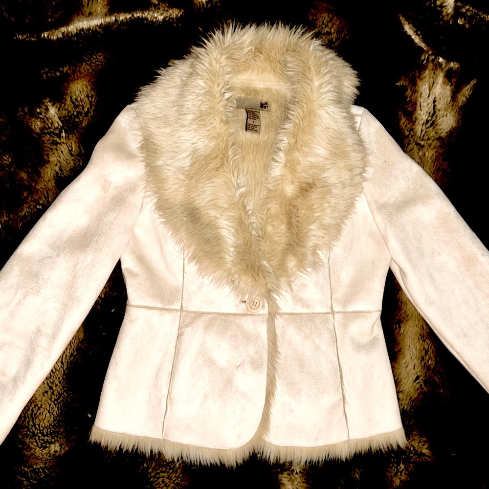 Vintage Forever 21 Faux Fur and Suede Jacket